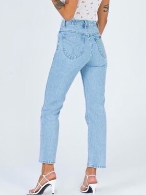 ROLLA'S high rise Straight Leg Jeans original size 27 aussie 9 light blue